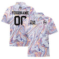 Custom Football Polo Shirts  Add Your Unique Logo/Name/Number Fluid White