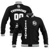 Custom Black Grey White Waterproof Varsity Jackets Personalized Stitched Name Number Logo to Letterman Jackets