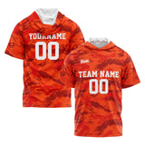 Custom Orange Short Sleeve Hoodies for Men Women Shirts with Hoods Printed Name Logo