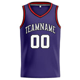 Custom Stitched Basketball Jersey for Men, Women And Kids Purple-White-Black-Red