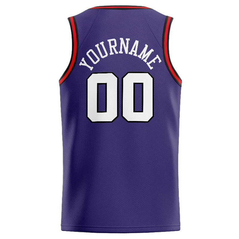 Custom Stitched Basketball Jersey for Men, Women And Kids Purple-White-Black-Red