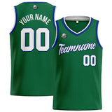 Custom Stitched Basketball Jersey for Men, Women  And Kids Green-White