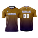 Custom Brown Purple Uniform Jersey Kids Adults Personalized Set Jersey Shirt