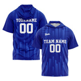 Custom Royal Short Sleeve Hoodies for Men Women Shirts with Hoods Printed Name Logo