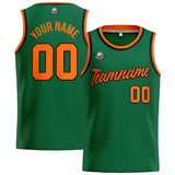 Custom Stitched Basketball Jersey for Men, Women  And Kids Green-Orange-Black