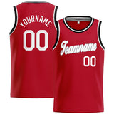 Custom Stitched Basketball Jersey for Men, Women And Kids Red-White-Gray-Black