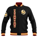 Custom Black Red Yellow Waterproof Varsity Jackets Personalized Stitched Name Number Logo to Letterman Jackets