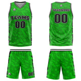 Custom Green Black Basketball Jersey Uniform Suit Printed Your Logo Name Number