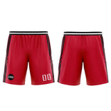 Custom Red Basketball Jersey Uniform Suit Printed Your Logo Name Number