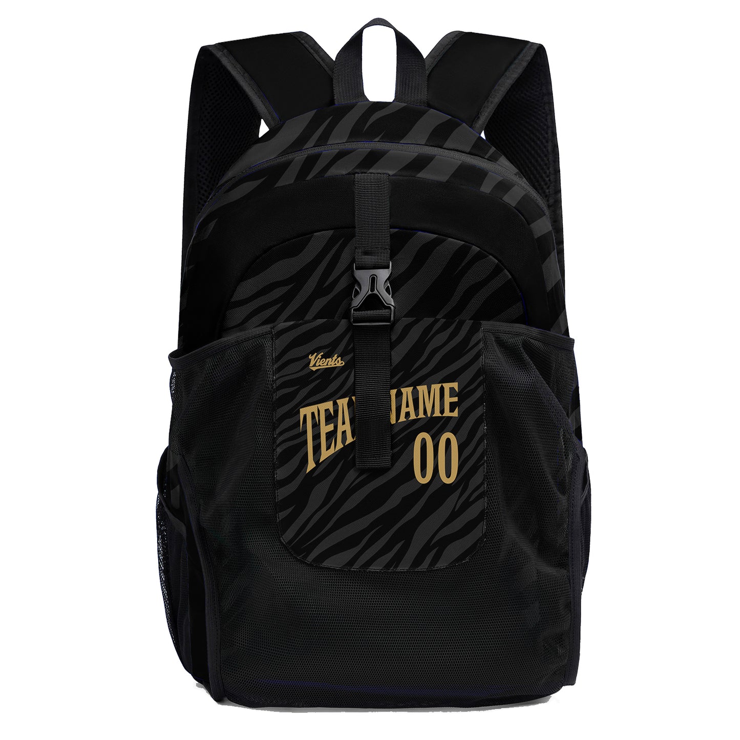 Customize Black Sports Backpacks Featuring Personalized Names, Numbers and Logos
