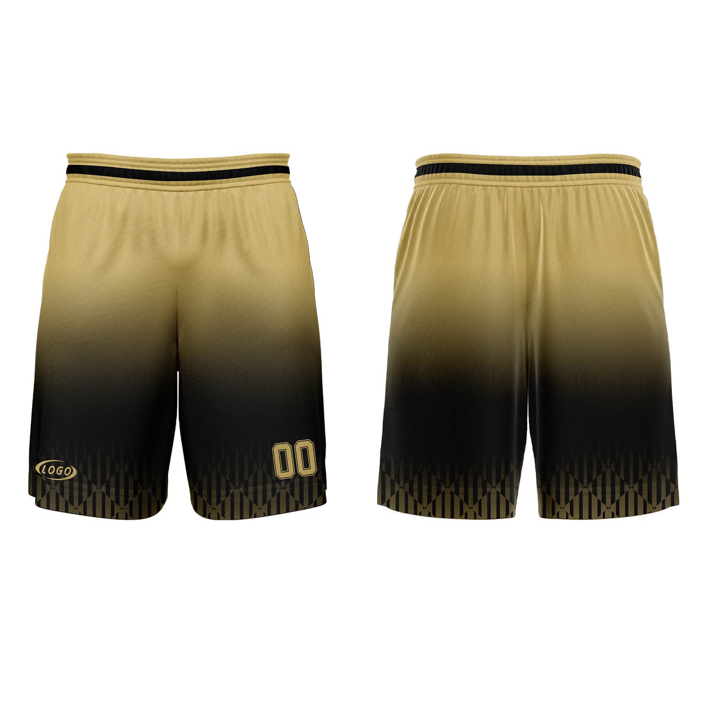Custom Black Light Brown Gradient Basketball Jersey Uniform Suit Printed Your Logo Name Number