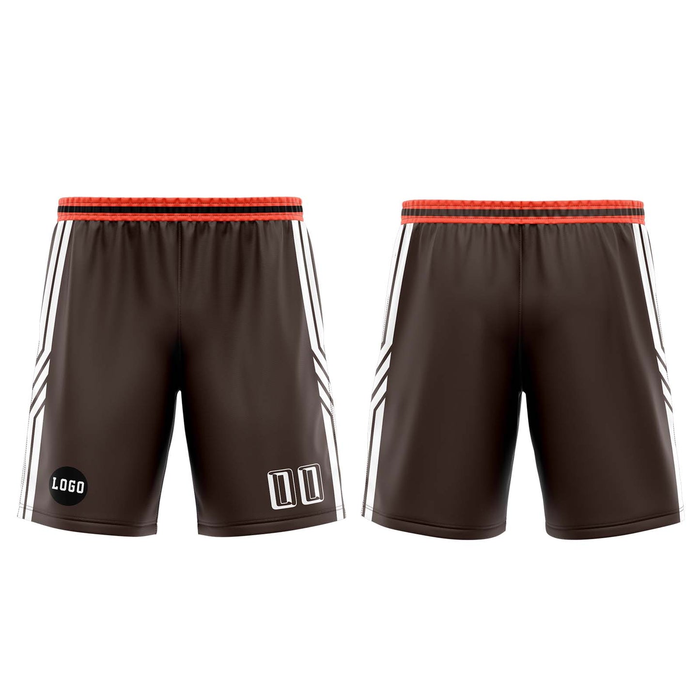 Custom Brown Orange Basketball Jersey Uniform Suit Printed Your Logo Name Number