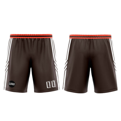 Custom Brown Orange Basketball Jersey Uniform Suit Printed Your Logo Name Number
