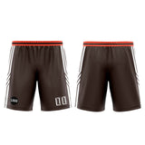 Custom Brown Orange Basketball Jersey Uniform Suit Printed Your Logo Name Number