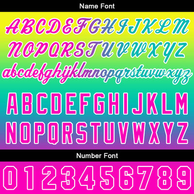 Custom Gradient Hoodie For Man Woman Girl Boy Print Your Logo Name Number Gelb Grün
