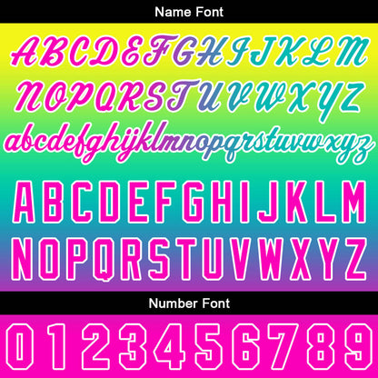 Custom Gradient Hoodie For Man Woman Girl Boy Print Your Logo Name Number Gelb Grün