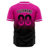 Custom Gradient Baseball Jerseys Personalized Name Number Logo