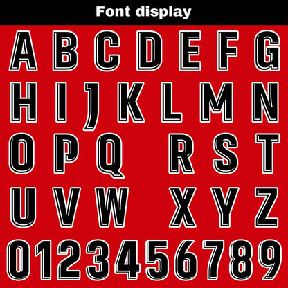 Custom Red Basketball Jersey Uniform Suit Printed Your Logo Name Number