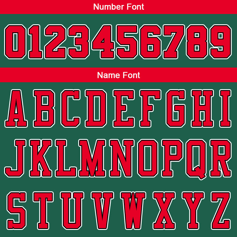 Custom Stitched Basketball Jersey for Men, Women And Kids Green-Red