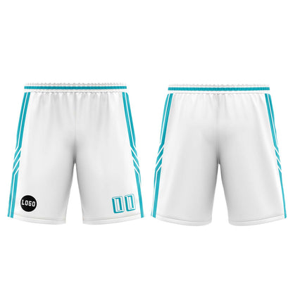 Custom White Sky Blue Basketball Jersey Uniform Suit Printed Your Logo Name Number