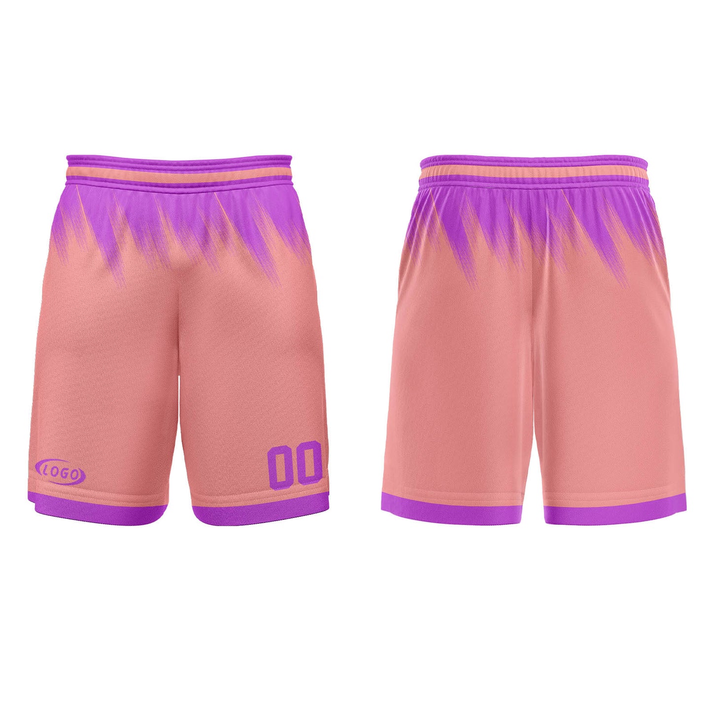 Custom Pink Purple Basketball Jersey Uniform Suit Printed Your Logo Name Number