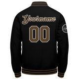 Custom Varsity Jacket Letterman jacket for Men, Women and Youth Black Brown