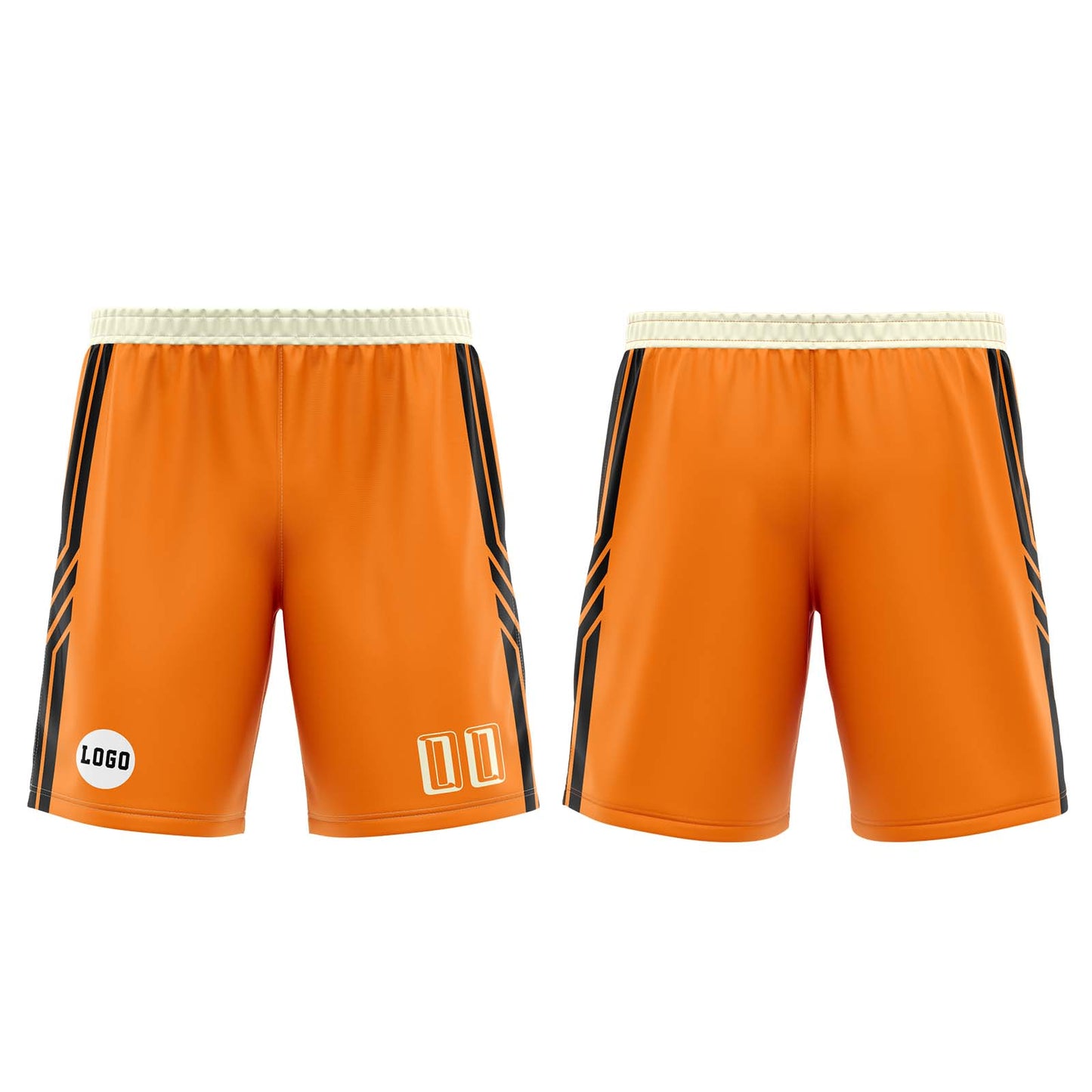 Custom Orange Basketball Jersey Uniform Suit Printed Your Logo Name Number