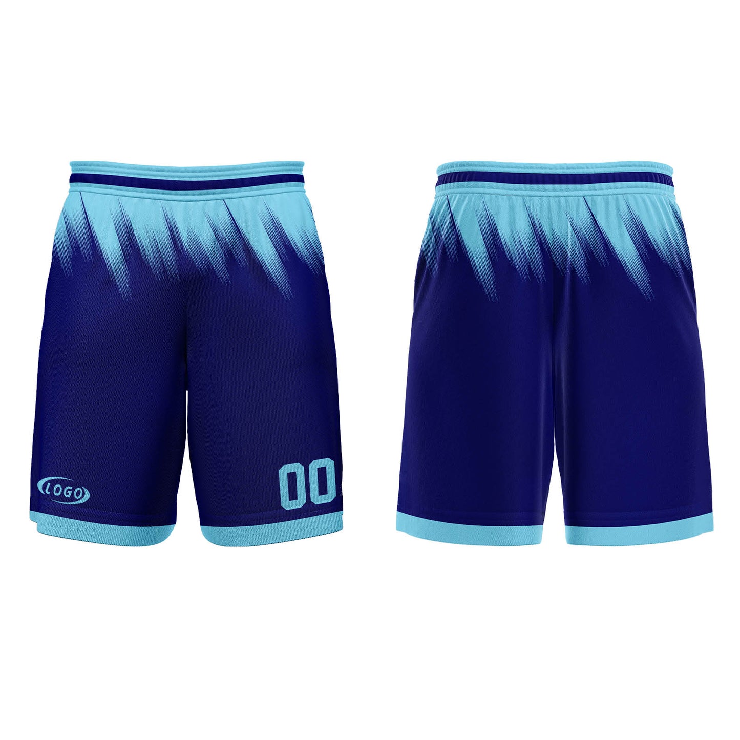 Custom Blue Basketball Jersey Uniform Suit Printed Your Logo Name Number