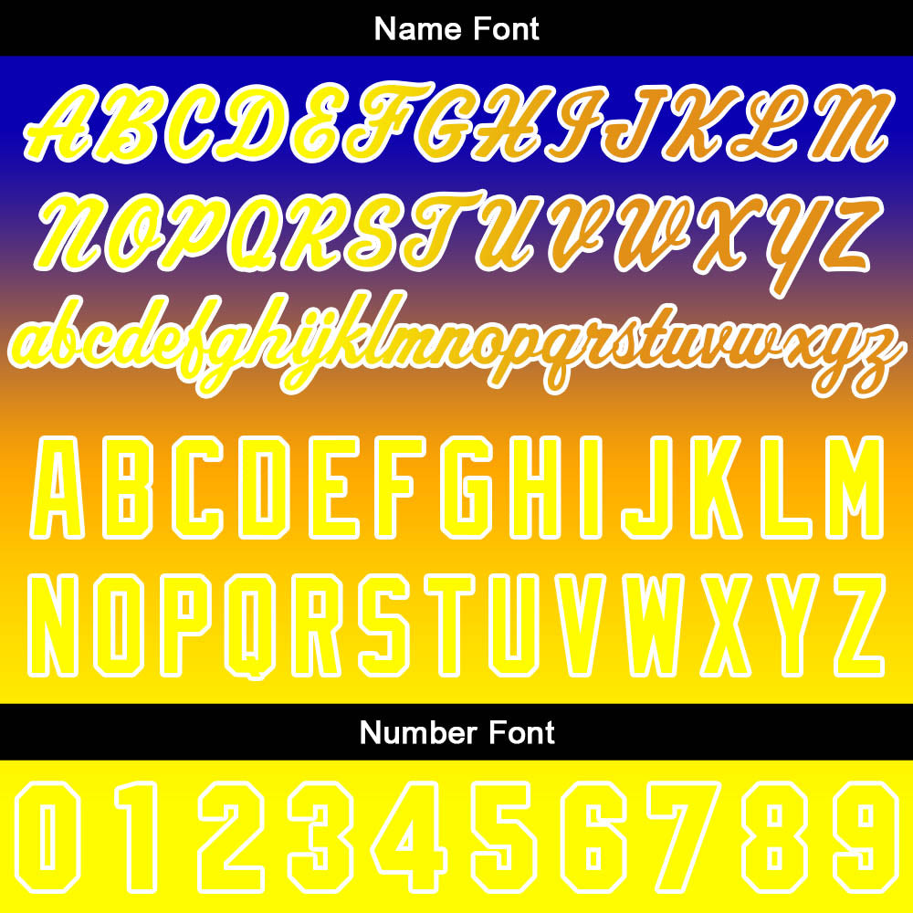 Custom Gradient Hoodie For Man Woman Girl Boy Print Your Logo Name Number Blue Orange Yellow