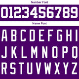 Custom Purple White Sweatshirt Hoodie For Men Women Girl Boy Print Your Logo Name Number