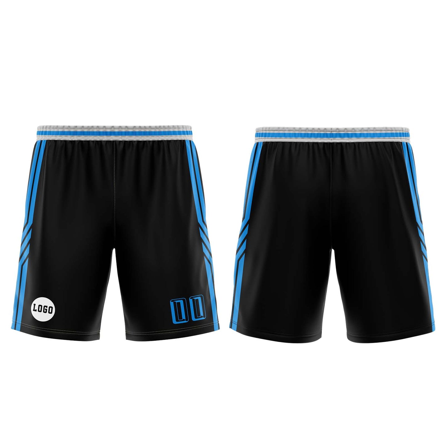 Custom Black Blue Basketball Jersey Uniform Suit Printed Your Logo Name Number