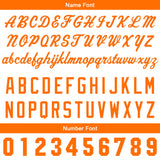 Custom Full Print Design  Baseball Jersey Orange