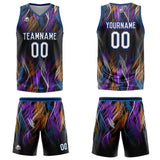 Custom Black Blue Basketball Jersey Uniform Suit Printed Your Logo Name Number