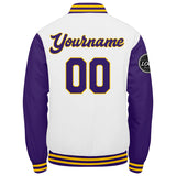 Custom Varsity Jacket Letterman jacket for Men, Women and Youth Marine Gelb