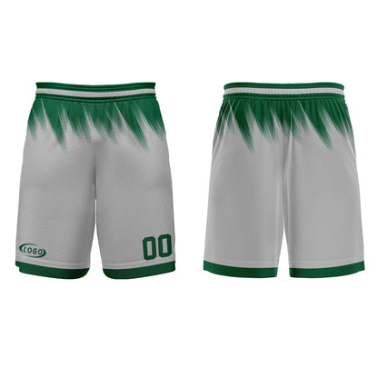 Custom Grey Green Basketball Jersey Uniform Suit Printed Your Logo Name Number
