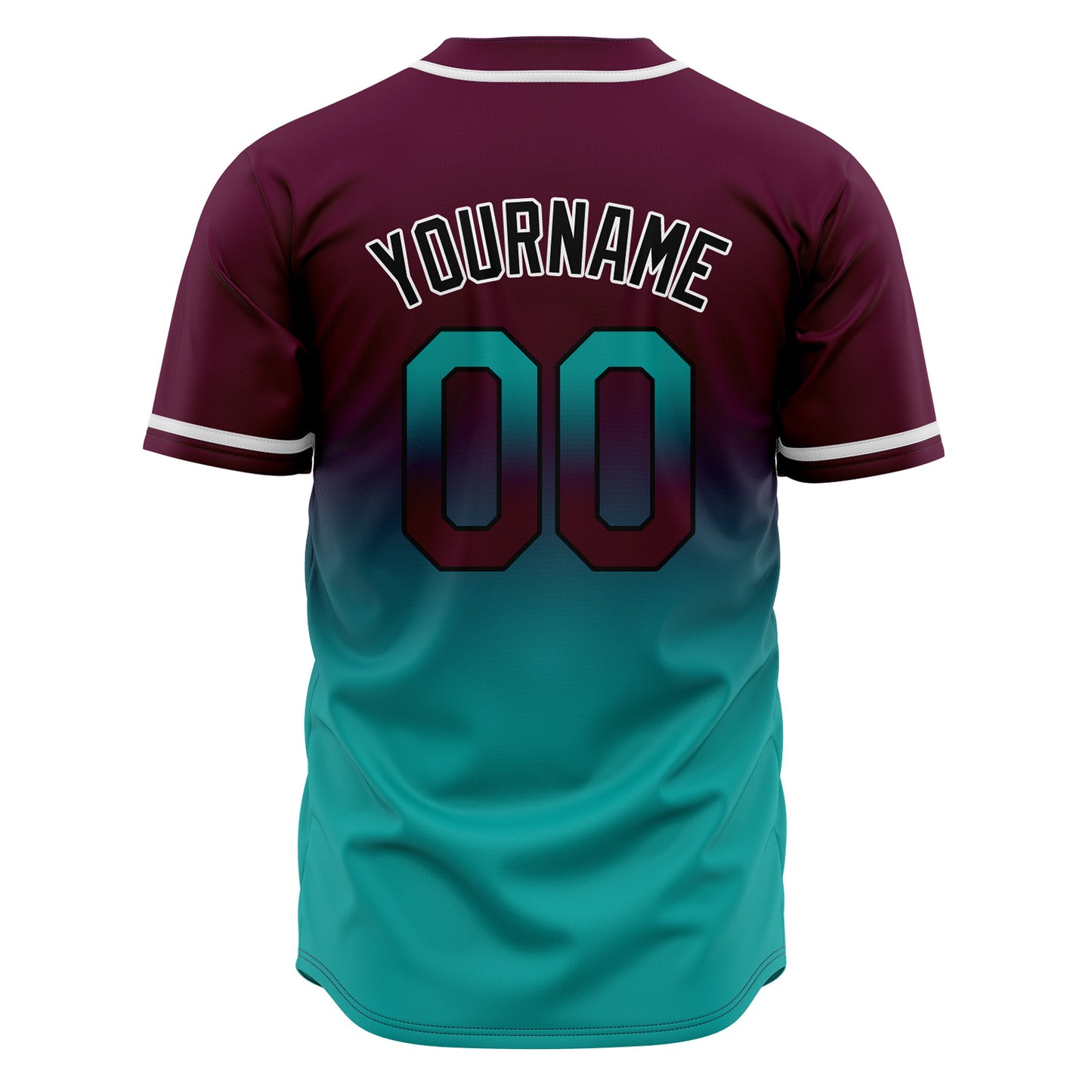 Custom Gradient Baseball Jerseys Personalized Name Number Logo