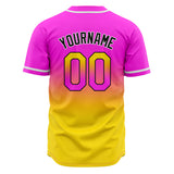 Custom Gradient Baseball Jerseys Personalized Name Number Logo