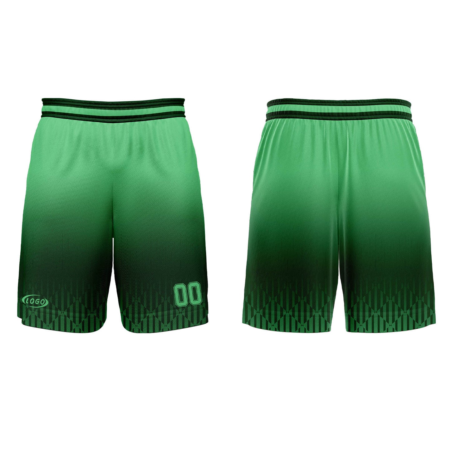 Custom Olive Green Green Gradient Basketball Jersey Uniform Suit Printed Your Logo Name Number