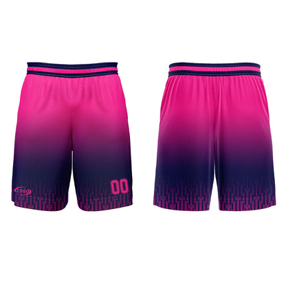 Custom Blue Mary Red Gradient Basketball Jersey Uniform Suit Printed Your Logo Name Number