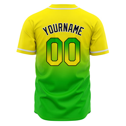 Custom Gradient Baseball Jerseys Personalized Name Number Logo