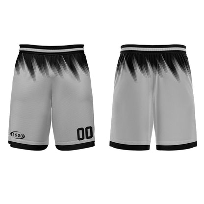 Custom Grey Black Basketball Jersey Uniform Suit Printed Your Logo Name Number