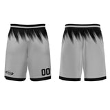 Custom Grey Black Basketball Jersey Uniform Suit Printed Your Logo Name Number
