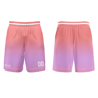 Custom Purple Pink White Gradient Basketball Jersey Uniform Suit Printed Your Logo Name Number