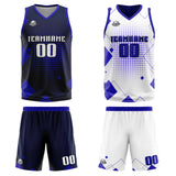 Custom Royal Reversible Basketball Suit for Adults and Kids Personalized Jersey