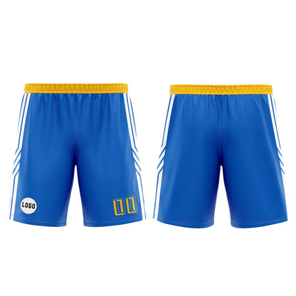 Custom Blue Yellow Basketball Jersey Uniform Suit Printed Your Logo Name Number