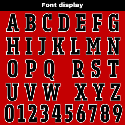 Custom Red Basketball Jersey Uniform Suit Printed Your Logo Name Number