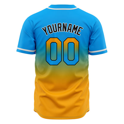 Custom Gradient Baseball Jerseys Personalized Name Number Logo