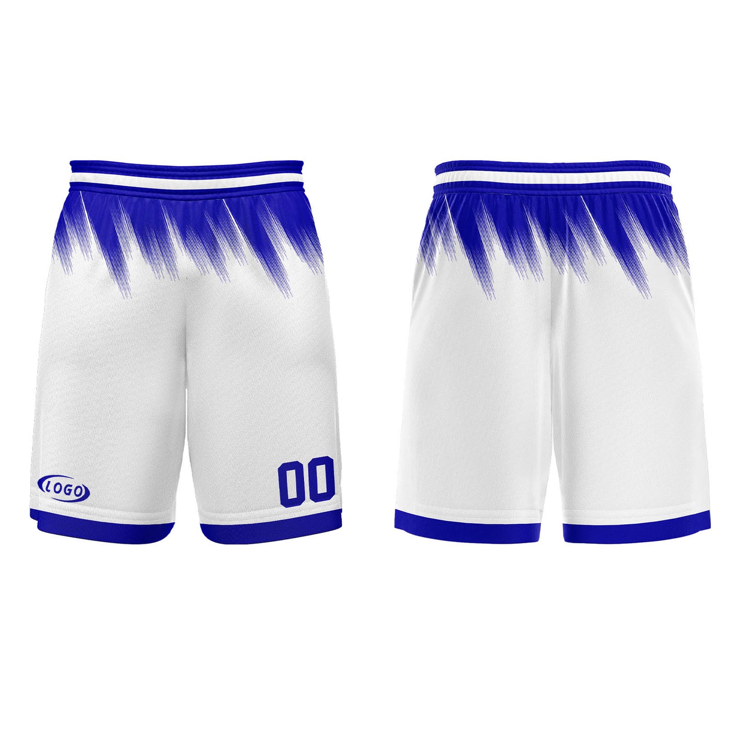 Custom White Blue Basketball Jersey Uniform Suit Printed Your Logo Name Number