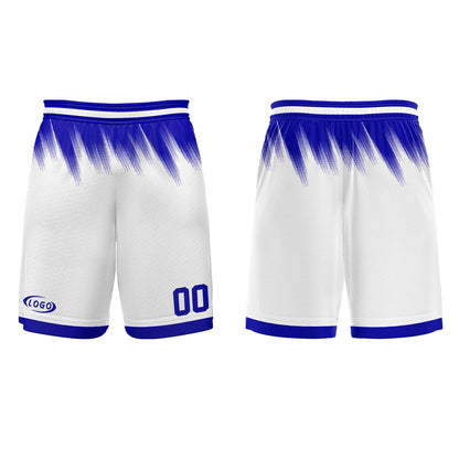 Custom White Blue Basketball Jersey Uniform Suit Printed Your Logo Name Number
