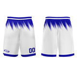 Custom White Blue Basketball Jersey Uniform Suit Printed Your Logo Name Number